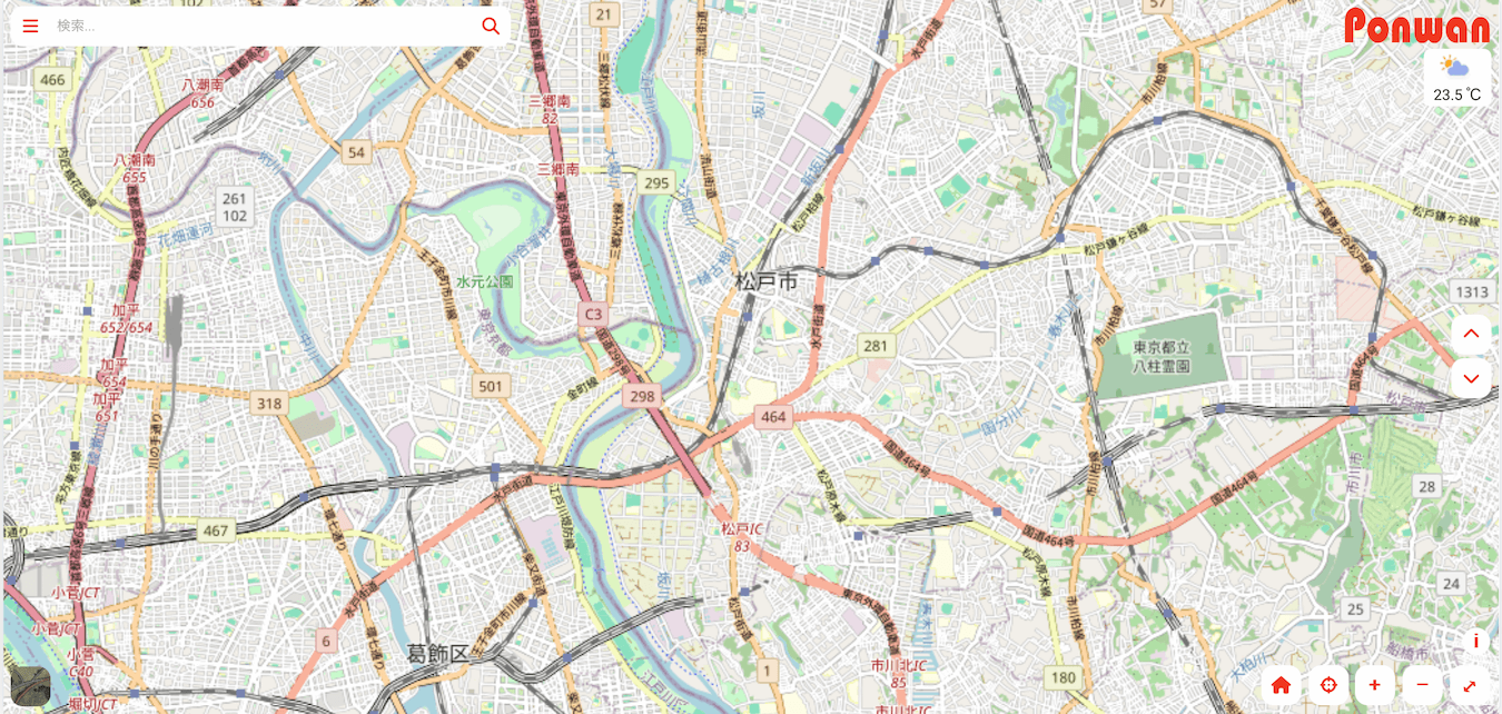 Ponwan Matsudo Map